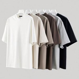 Wholesale Custom High Quality 100% Cotton Blank 380g Men's T-Shirts Oversized Heavyweight Tshirt Plus Size T Shirt for Men - Product Image 1