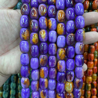 Perles d'agate Xulin en gros, 10mm, 14mm, 13*18mm, couleur galaxie, perles rondes en pierre naturelle en vrac pour la fabrication de bijoux DIY