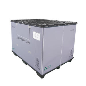 แท่นวางพลาสติก PP พร้อมฝาปิดวัสดุ HDPE กล่องเก็บของแบบพับได้ - Product Image 4