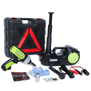 12V <b>Car</b> Repair Tools Portable 5T Set Quick Lifting Auto Tire Wrench <b>Inflation</b> Pump Kit - Product Image 3