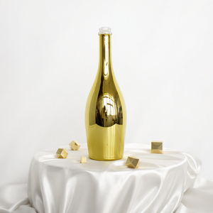 Bouteille de vin en verre transparent électroplaqué vide de 750 ml pour spiritueux et champagne avec <span class=keywords><strong>bouchon</strong></span> - Product Image 1