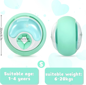 Mint Green <b>Kids</b> Swim <b>Armband</b> Float with 3 Independent Airbags & Double Safety Design - Product Image 6
