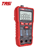 Multimètre ultra-fin TASI TA801D avec écran LCD rétroéclairé, mesure automatique de tension/courant/résistance, étanche à la poussière et intrinsèquement sûr