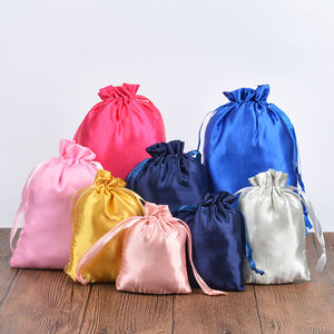 Sac en satin brodé personnalisé 13*18cm, cadeau de <span class=keywords><strong>mariage</strong></span>, organiseur de bijoux, <span class=keywords><strong>pochette</strong></span> en gros - Product Image 6
