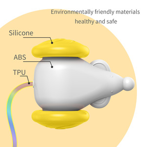 Inteligente USB recargable inteligente eléctrico automático gato juguete ratón interactivo ratones gato juguetes con luz LED ratón juguete - Product Image 2