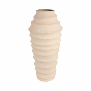 Vaso in ceramica contemporaneo a coste, alto, decorativo, da pavimento, per soggiorno, sala da pranzo, camera da letto, ufficio - Product Image 3