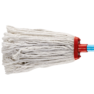 Tête de Balai Serpillère Ronde Humide 200g Écologique en Polyester Coton avec Manche Plat pour le Nettoyage des Sols Domestiques - Product Image 2