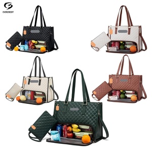 <span class=keywords><strong>Sac</strong></span> <span class=keywords><strong>à</strong></span> Ordinateur Portable de Travail et d'Affaires 2 en 1 Grande Capacité 15,6 Pouces, Compartiment en PU, Fermeture Éclair, <span class=keywords><strong>Sac</strong></span> <span class=keywords><strong>Isotherme</strong></span> <span class=keywords><strong>pour</strong></span> Déjeuner <span class=keywords><strong>pour</strong></span> Femmes - Product Image 1