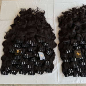 Cabello alineado con la cutícula del templo indio, vendedores de cabello humano alineado con la cutícula brasileña, paquetes de cabello brasileño crudo al por mayor - Product Image 1