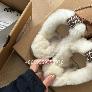 Pantofole in Lana di Qualità Invernale 2025, <span class=keywords><strong>Scarpe</strong></span> Comode da <span class=keywords><strong>Donna</strong></span> per Interni ed Esterni, Calzature Casual Antiscivolo in Offerta - Product Image 6