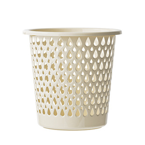 Thickened Perforated Waste Bin Round Indoor Garbage Collection Basket For Living Room Bedroom <b>Kitchen</b> Bathroom - Product Image 5