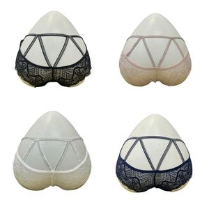 Nouvelle culotte femme en dentelle et strass, taille mi-haute, confortable et respirante, avec bretelles, style pur, en maille transparente - Product Image 4