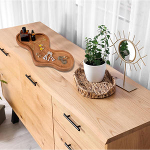 עץ בושם ענן עץ, מגש לא סדיר תכשיטים לנשים, צלחת טבעת צלחת צלחת עיצוב אסתטי (חום) - Product Image 6