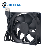 Ventilador USB de 90 mm, CC 5 V, 0.28 A, Ventilador Axial de Refrigeración, 9025, Sin Escobillas, Silencioso, Alto Flujo de Aire, para Router, Portátil, Mini PC, Refrigeración de Electrónica DIY