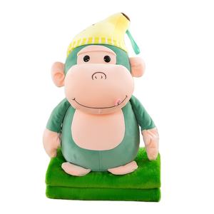 Aifei Speelgoed 2-In-1 Airconditioner Kussendeken Nieuwe Pluche Cartoon Banaan Aap Pop Kinderen Cadeau Met Pp Katoen Vulling - Product Image 1