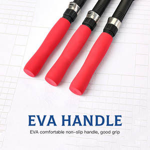 便携式冰钓鱼竿超短玻璃迷你海竿，用于鲶鱼鲈鱼和鲈鱼，带EVA手柄，韧性强 - Product Image 6