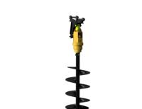 Tarière hydraulique certifiée CE à dents en tungstène, pression de 260 bars, pour excavatrices de 1 à 6 tonnes, avec moteur à roulement de boîte de vitesses anti-blocage haute performance