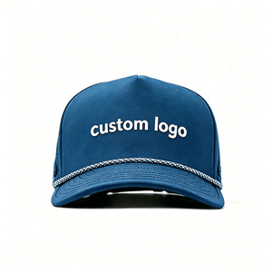 Gorra <span class=keywords><strong>de</strong></span> 5 Paneles con Logotipo Personalizado, <span class=keywords><strong>de</strong></span> Secado Rápido, para Correr, Transpirable, Perforada, Ligera, con Cuerda, para Deportes al Aire Libre, Venta al Por Mayor - Product Image 2
