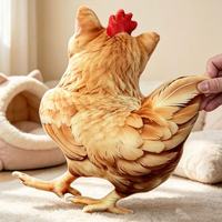 Lustiges Katzen-Hühner-Plüschtier, Witziges Hybrid-Tierkissen, Weiches Niedliches Flauschiges Kissen als Geschenk, Raumdekoration, Großhandel