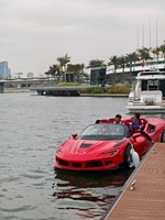 Super-car aquatique innovante 115 CV en fibre de verre et aluminium, modèle Jetcar, bateau jet ski pour usage domestique