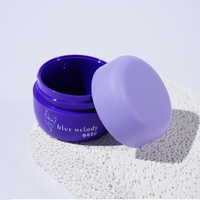 Jolies boîtes en plastique à large ouverture, courtes, rondes, personnalisables, bicolores, portables, 30g, pour cosmétiques et soins de la peau
