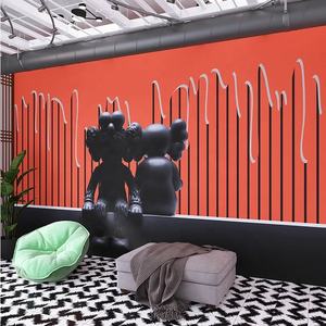 Violent ours papier peint marée jouer esports magasin de vêtements billard <span class=keywords><strong>fond</strong></span> mur hommes mode chaussures moderne 3d <span class=keywords><strong>d</strong></span>écoration murale - Product Image 4