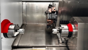 Tck52dys CNC hoạt động chính xác kim loại chế biến máy CNC nghiêng giường Kim loại quay và phay hợp chất kim loại máy công cụ - Product Image 3