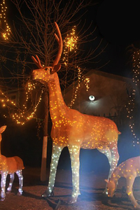 Décoration <span class=keywords><strong>de</strong></span> noël <span class=keywords><strong>de</strong></span> haute qualité, Sculpture <span class=keywords><strong>de</strong></span> cerf grandeur nature - Product Image 3