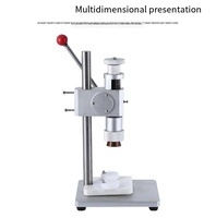 Machine de sertissage manuelle pour bouchons de parfum en métal, facile à utiliser, scellage par pulvérisation, 600-800 bouteilles/heure, garantie 1 an