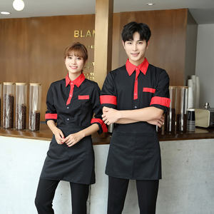 <span class=keywords><strong>Salopette</strong></span> d'hôtel haut de gamme pour hommes et femmes, tenue thaïlandaise à manches longues, de couleur <span class=keywords><strong>rouge</strong></span> et noire, style hôtel, nouvelle collection 2020 - Product Image 3