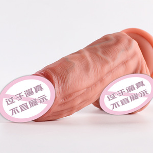 핫세일 TPE 여성용 인공 성인용품 액체 실리콘 스트랩온 딜도 대형 페니스 자위기구 - Product Image 3