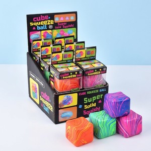 Anti Stress Squishy Toys Bright Neon Swirl Individual Color Window Box <b>Fidget</b> Toys for Bulk Mood Calming Squishy - Product Image 1