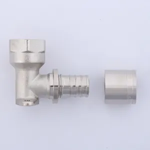 LU16 LU20 * 3/4 Fl Waterleiding Druk Sanitair Fitting Messing Tee Socket Koppeling Tube Fitting Aansluiting Voor Pijp