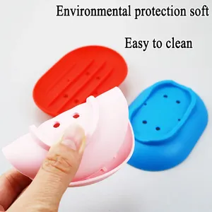 Support à Savon en Silicone Flexible et Écologique, Motif Dessin Animé, Fixation Murale pour Maison, Douche, Voyage, Randonnée, Cuisine, Hôtel - Product Image 6