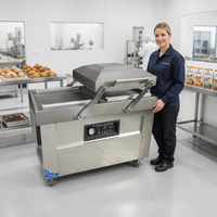 Machine de mise sous vide numérique semi-automatique à double chambre DZ 400 2S, usage intensif, certifiée CE, 220V/380V, pour aliments