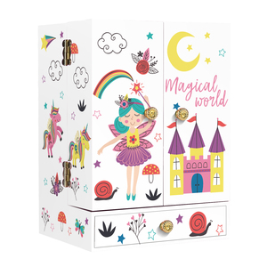 Siempre brillante personalizado Ángel <span class=keywords><strong>bailarina</strong></span> flor Rosa armario joyería caja de música ganchos para niños - Product Image 3