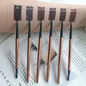 <span class=keywords><strong>Crayon</strong></span> à sourcils <span class=keywords><strong>gris</strong></span> noir longue durée de marque privée avec brosse usine de maquillage minéral en gros Options OEM/ODM - Product Image 2