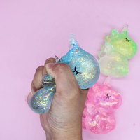 Nouvelle balle souple Licorne Aurore en Maltose à rebond lent, anti-stress, jouet sensoriel en TPR souple pour filles, fabriqué en usine depuis 14 ans
