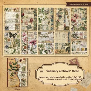 Papel Retro Blanco de la Serie Ji Yu Jian Eslite Lost Memory - Material Base para Libretas DIY - Product Image 1