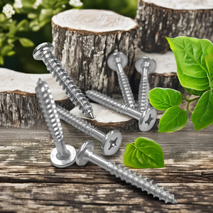 Outdoor Stainless Steel 302 <strong>Wood</strong> <strong>Screws</strong> 5.0 X 40mm Various Thread Sizes Plastic Brass Materials Various Head Styles DIN Standard - Product Image 3