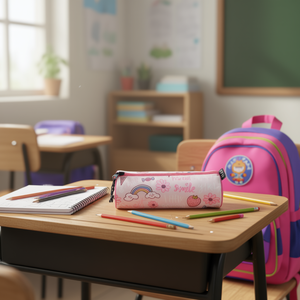 Astuccio Ilan Rosa con Design Arcobaleno per Bambini Uso Scolastico Rif. 32721 - Product Image 3