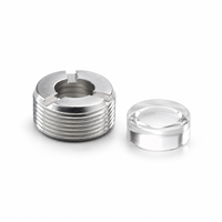 Lentille optique en verre achromatique, diamètre F7, épaisseur 3.3mm, pour la collimation et la focalisation laser, 300-1100nm, moule DIY pour points rouges