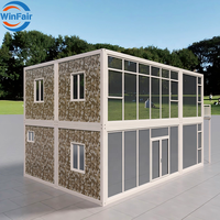 Maison préfabriquée en conteneur de 20 pieds à deux étages WinFair Colombie pour dortoir de chantier / conteneur d'habitation