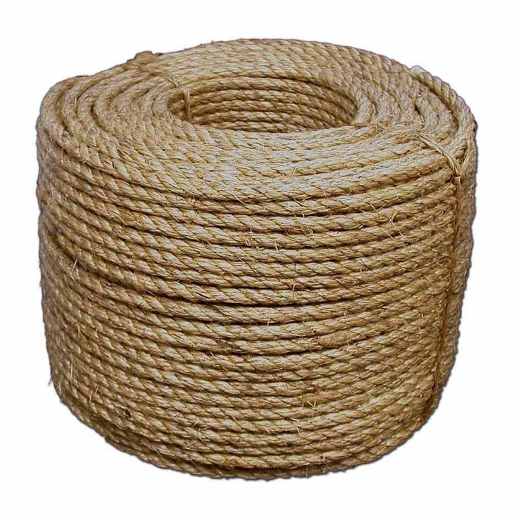 Corda de cânhamo de algodão 2mm-50mm, corda sisal para decoração de embalagens