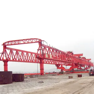 high quality 120t truss double bridge girder erection beam launcher crane price