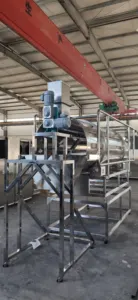 Máquina automática de pulverização de óleo soprado para alimentos para animais de estimação, máquina de temperar tambor de salgadinhos soprados