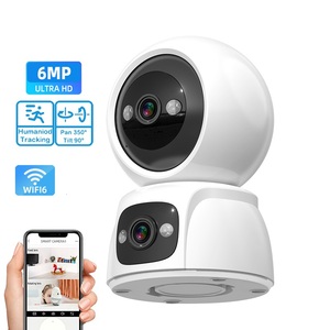 Không dây tuya Wifi camera HD thông minh IP camera trong nhà CCTV 3MP + 3MP ống kính kép âm thanh bé Màn hình 2024 nhà an ninh - Product Image 1