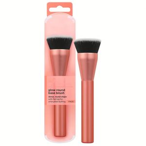 แปรงแต่งหน้าสำหรับรองพื้นแบบมืออาชีพ ขนแปรงใยสังเคราะห์ หัวแปรงแบน - Product Image 1