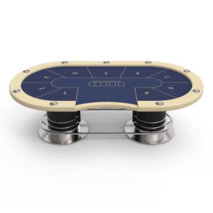 Table de <span class=keywords><strong>poker</strong></span> personnalisée professionnelle pour 10 joueurs, tables de <span class=keywords><strong>poker</strong></span> de casino Texas avec éclairage LED, fournisseur unique de luxe - Product Image 1