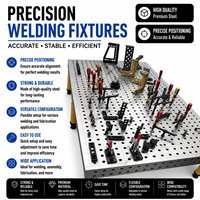 Table de soudage 3D à haute planéité, ensemble d'outils flexibles, banc en fonte pour opérations de soudage en atelier